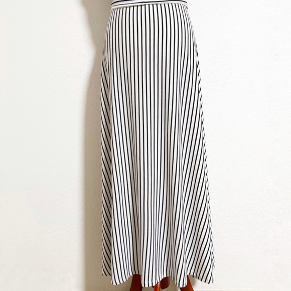Loft Nautical Contrast Striped Tie Waist Midi Dress - Picture 7 of 10